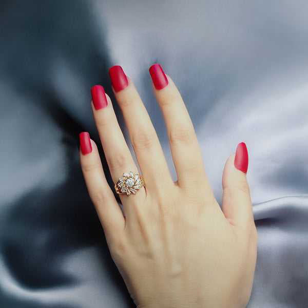 Eternity Blossom Ruby Ring