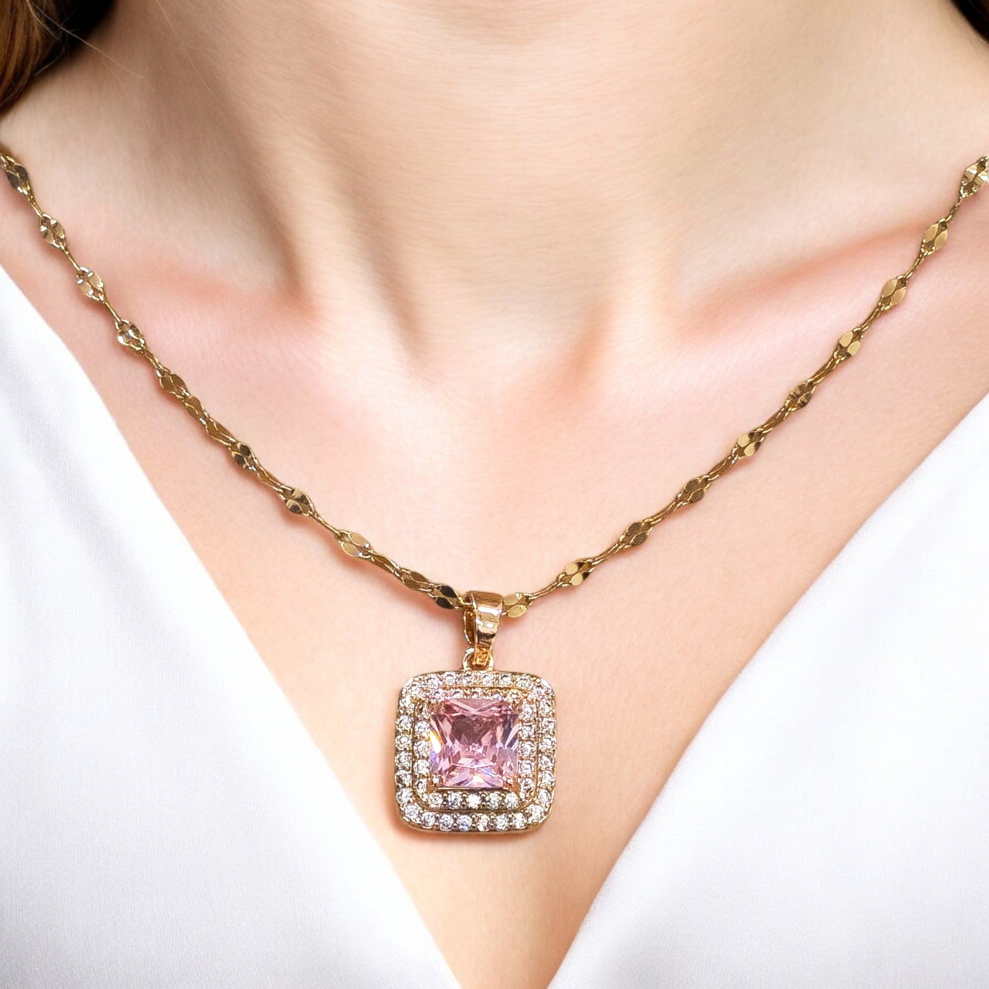 Elegant Set of 3 Pink Necklaces Combo for just ₹599