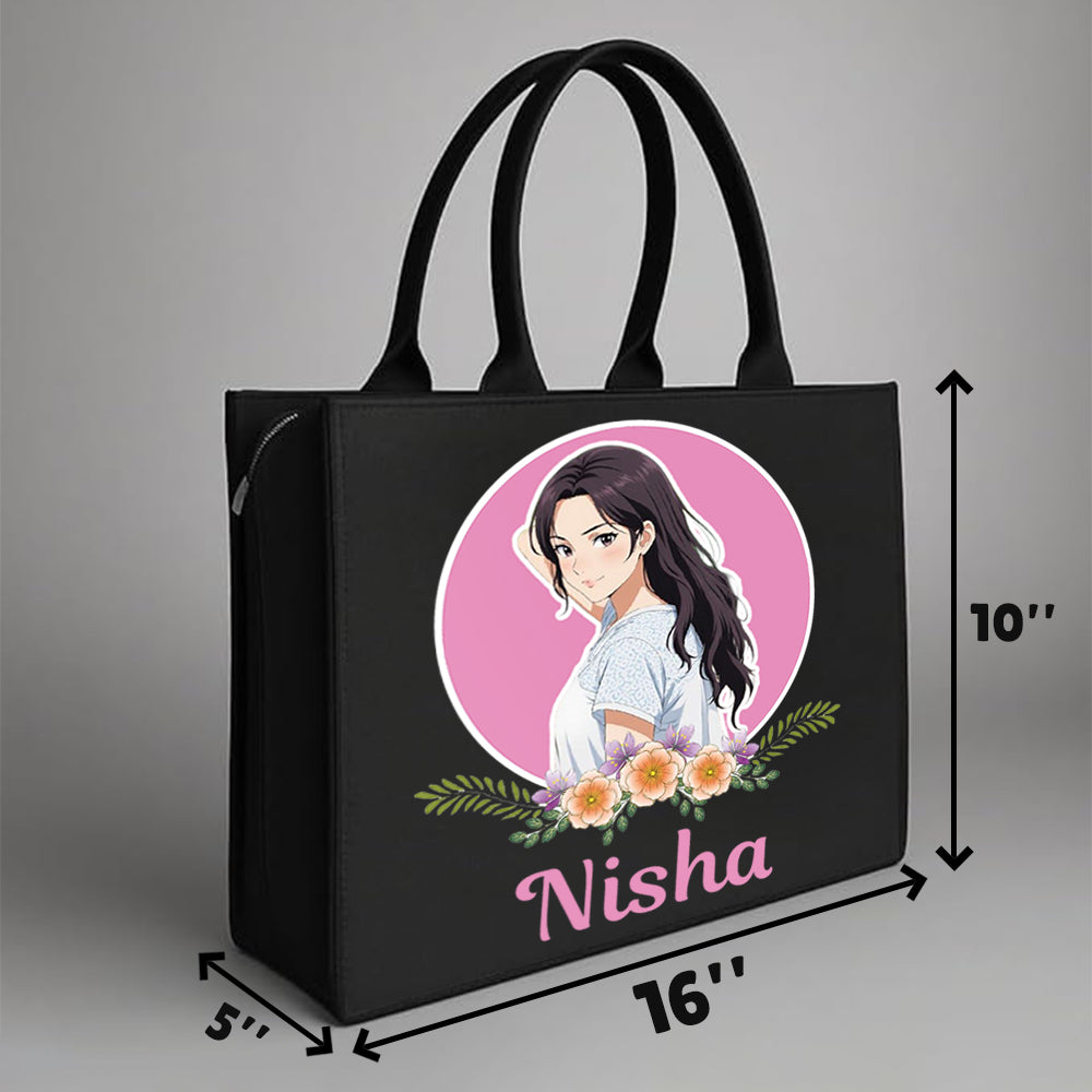 Personalized Anime Tote Bag