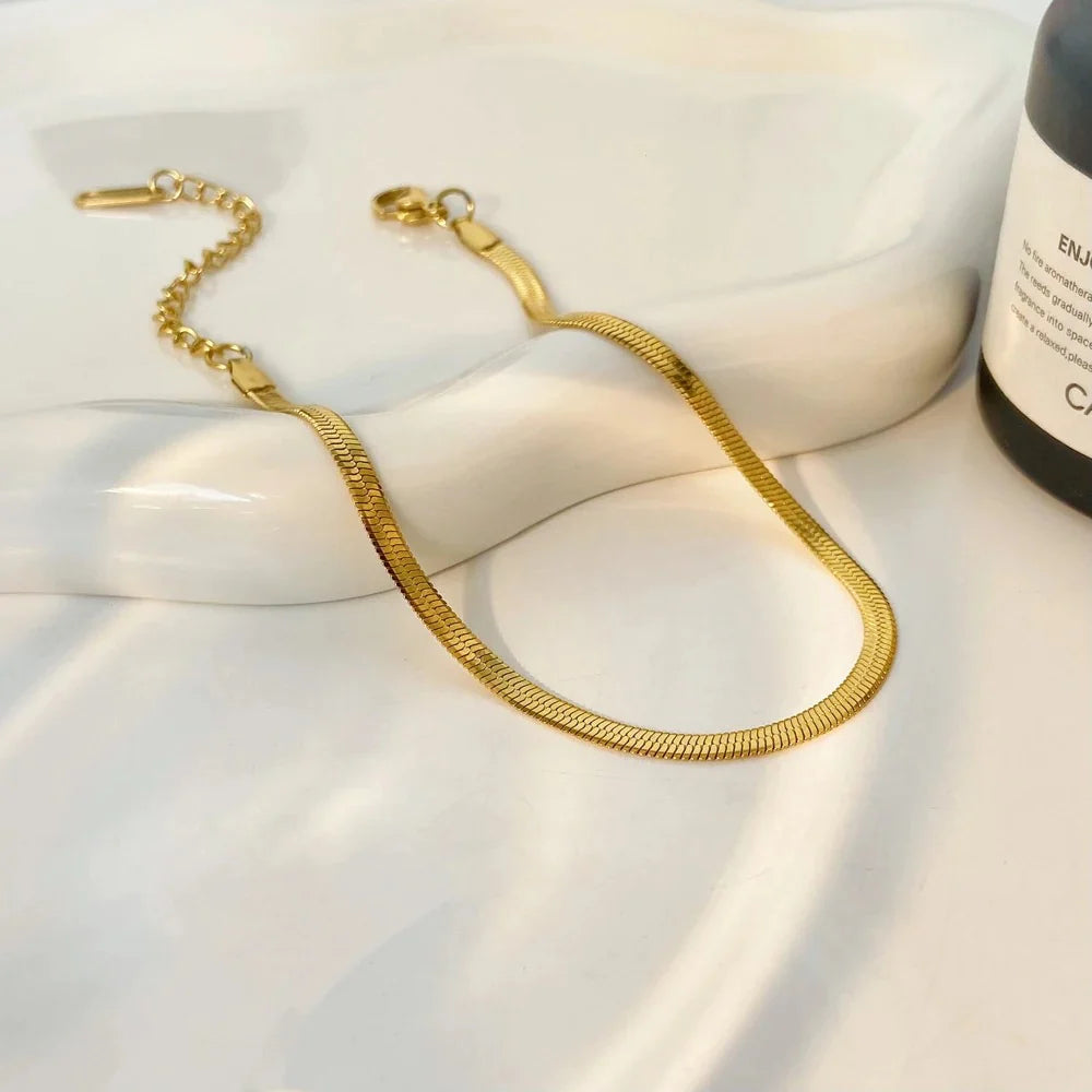 Snake Anklet - Free Zircon Diamond Ring