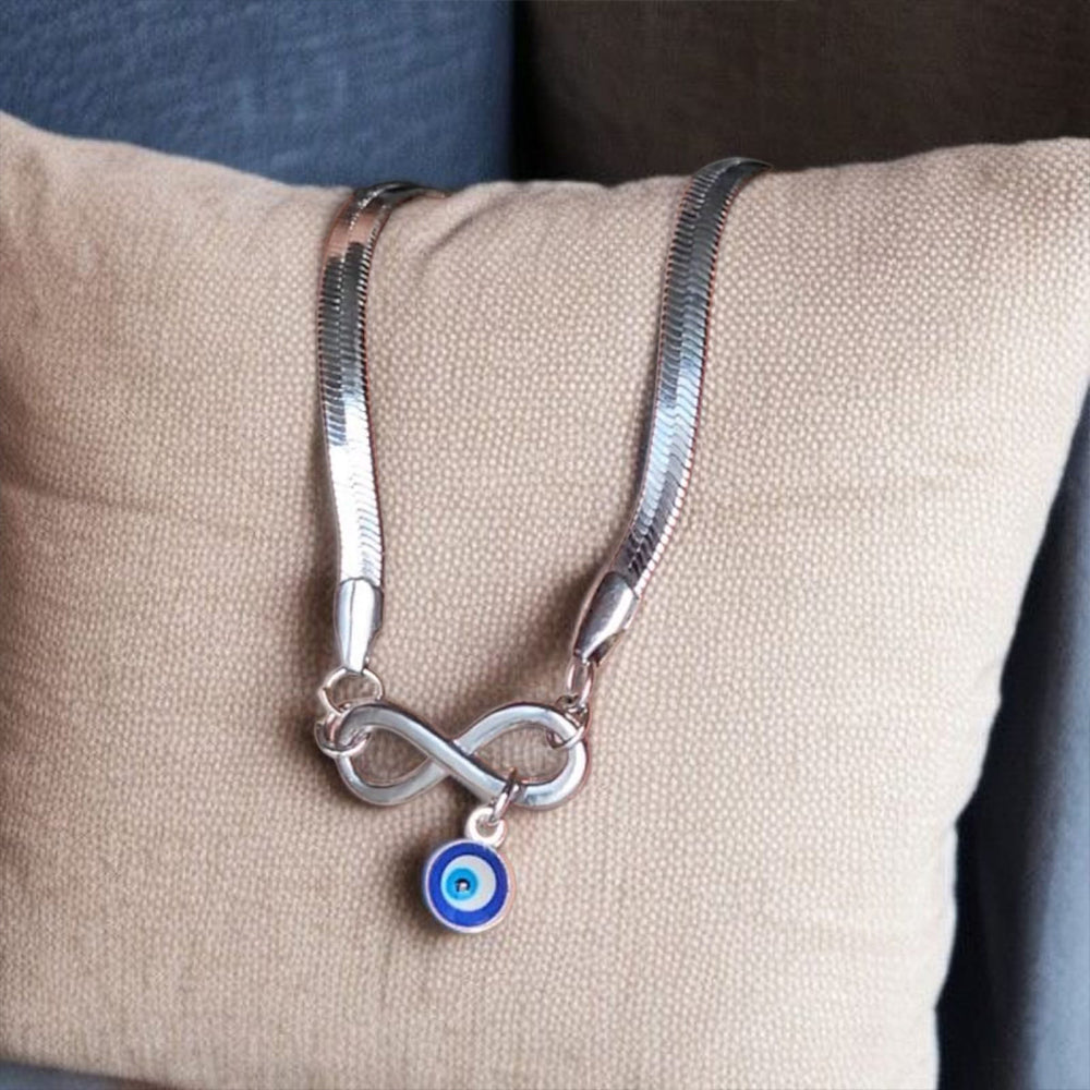 Infinity Evil Eye Snake Anklet - Free Evil Eye Cuff Bracelet