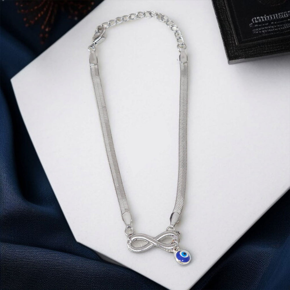 Infinity Evil Eye Snake Anklet - Free Zircon Diamond Ring