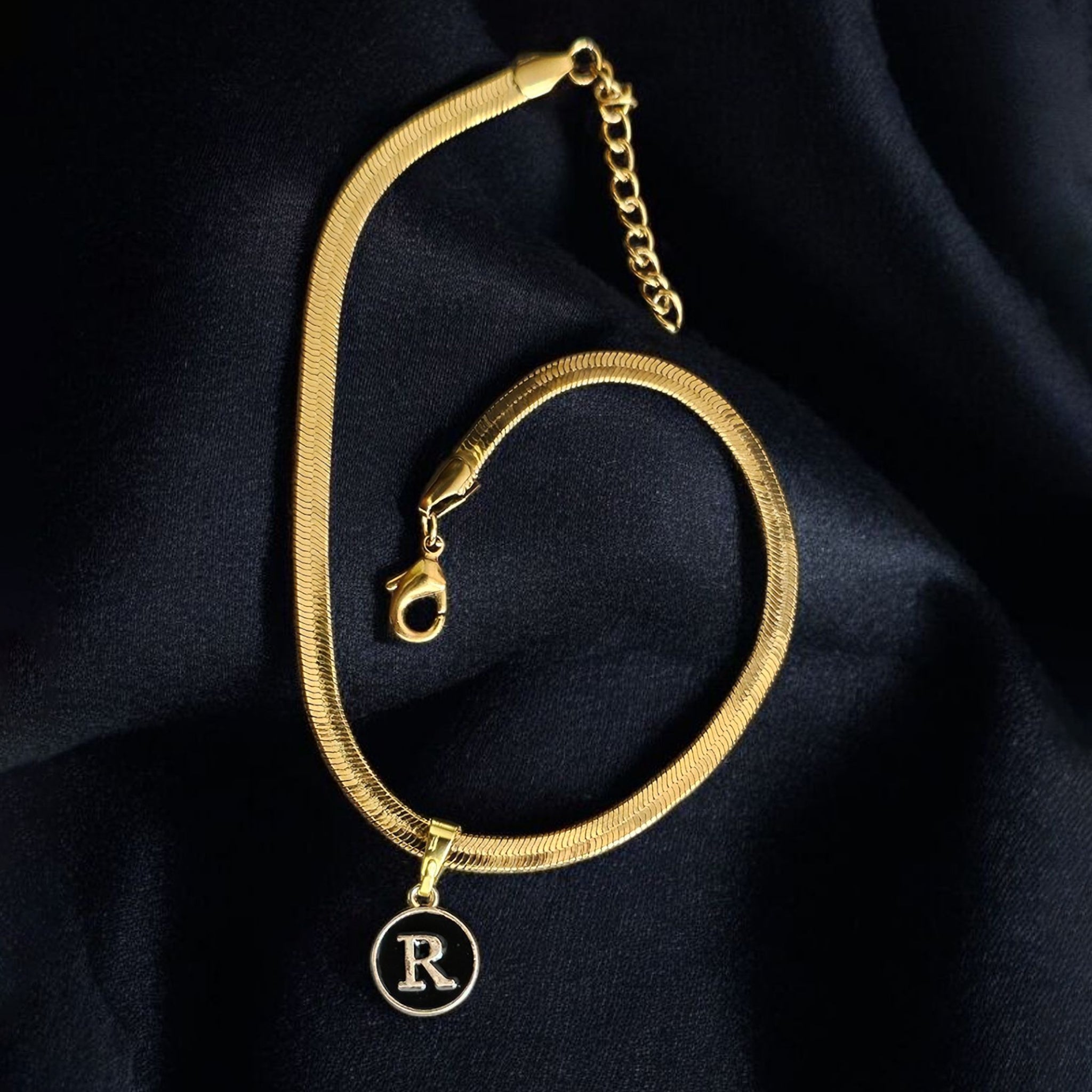 Personalized Charm Snake Anklet