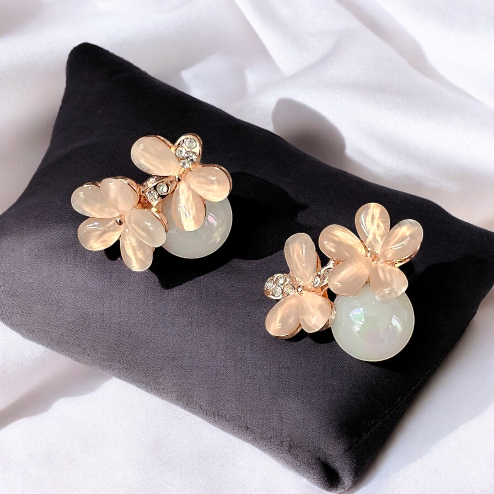 Pinky Charm Earrings