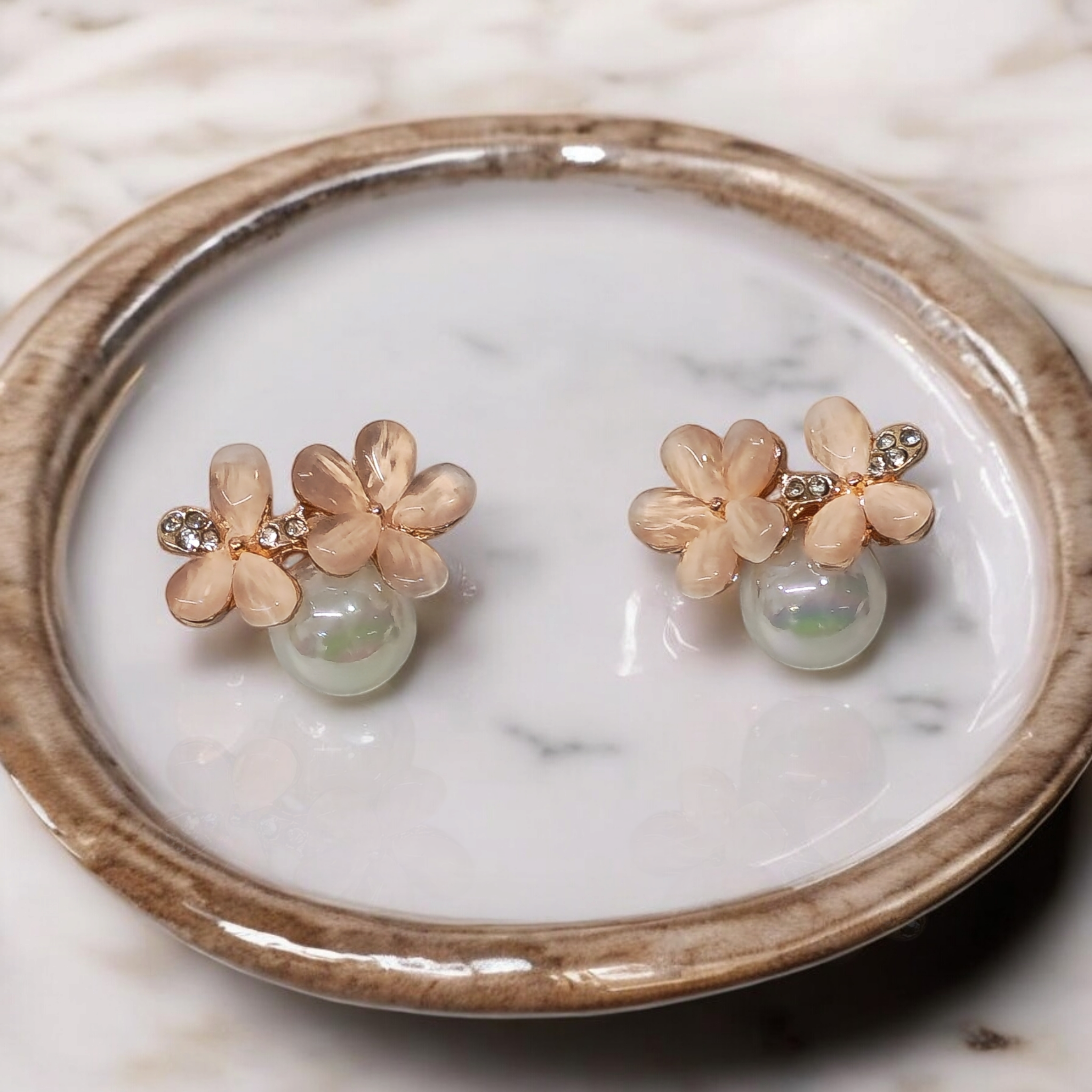 Pinky Charm Earrings