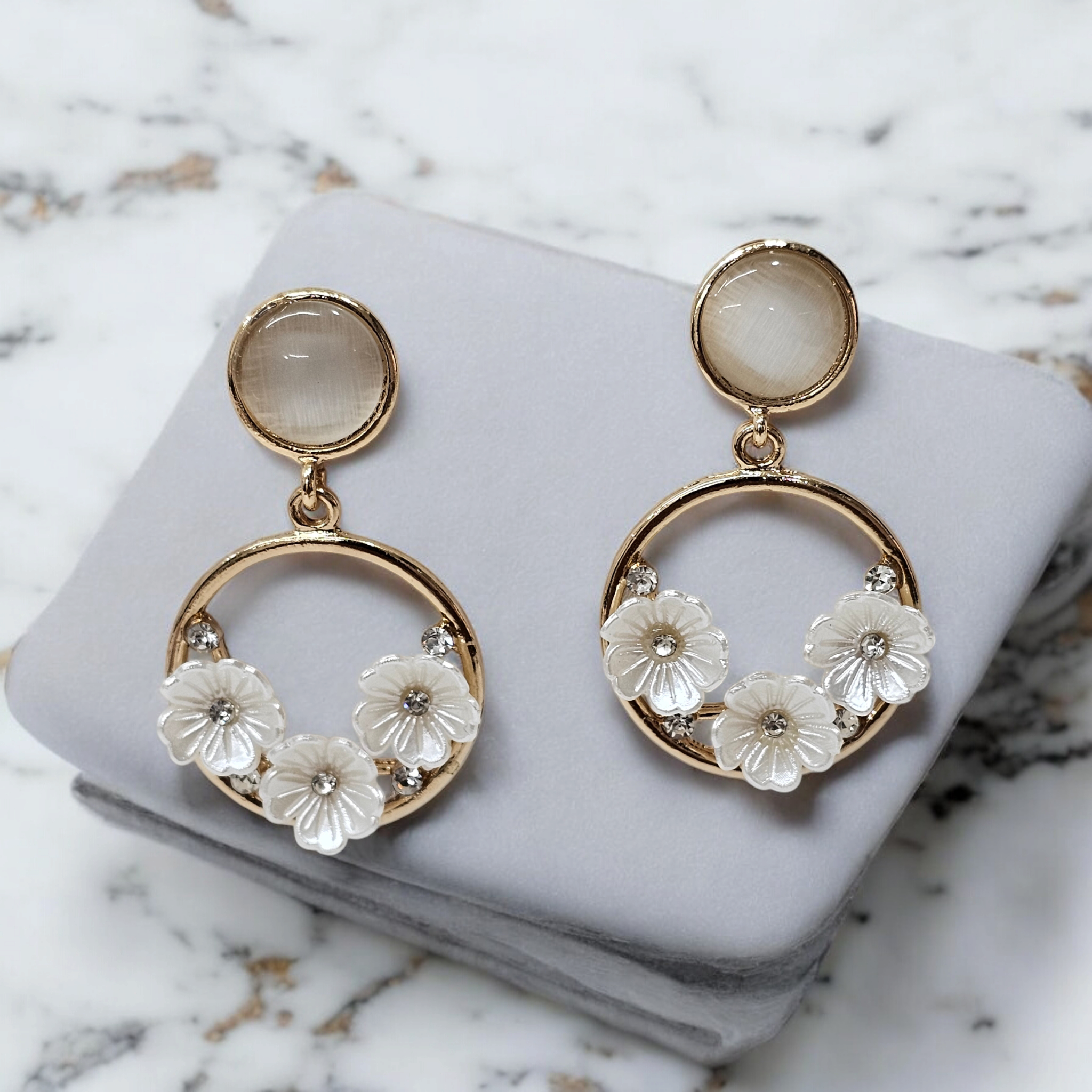 Moonlit Blossom Earrings