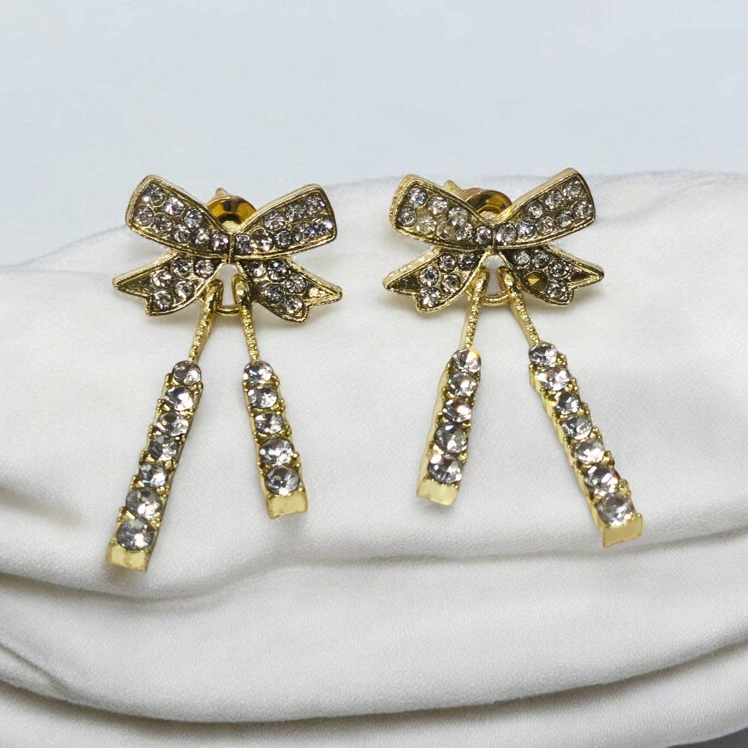 Radiant Bow Dangle Earrings