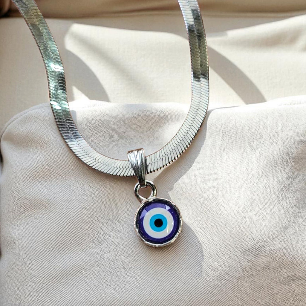 Evil Eye Charm Snake Anklet
