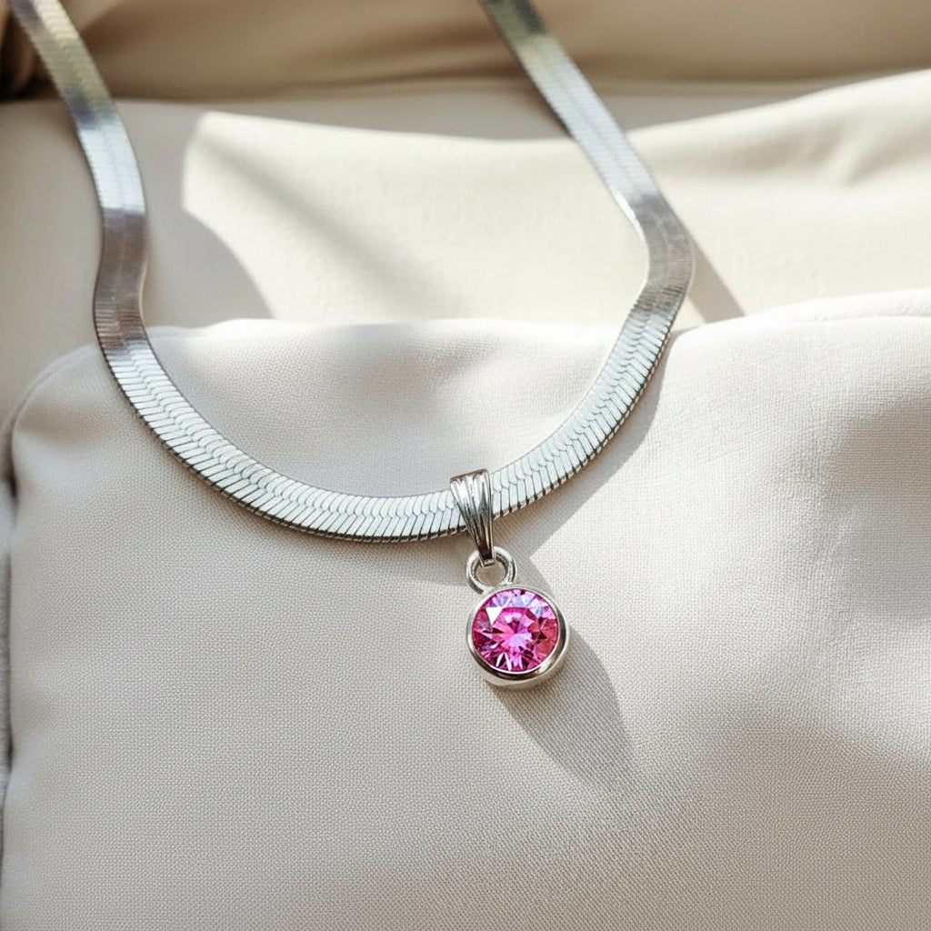 Birthstone Snake Anklet - Free Butterfly Cuff Bracelet