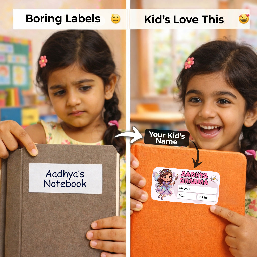 Personalized Name Book Labels
