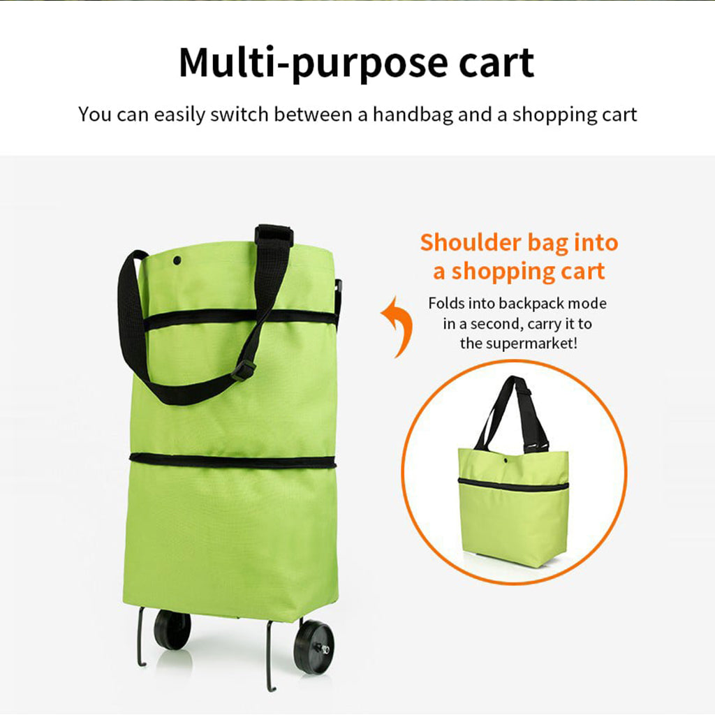 Smart Foldable Trolly Bag With Wheel