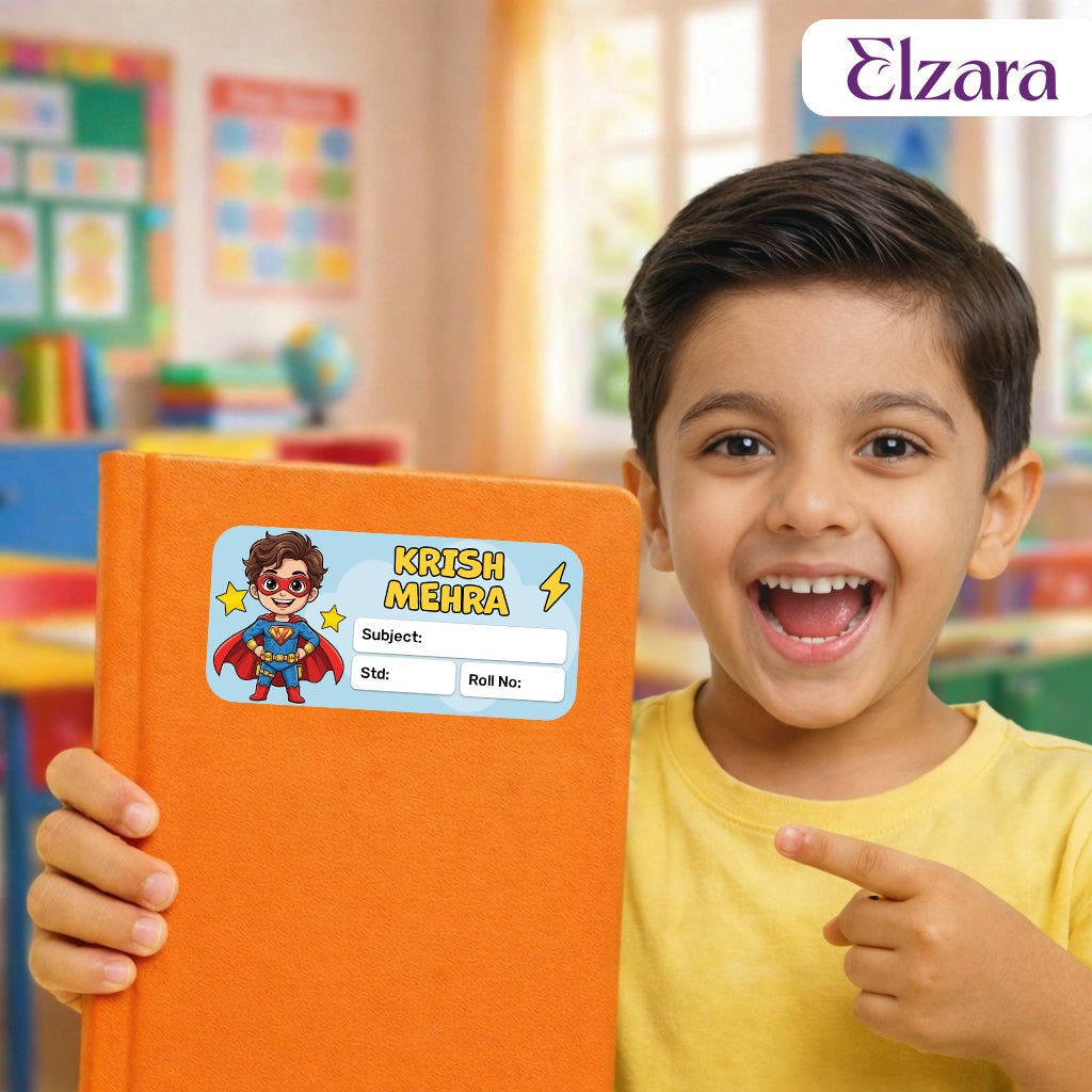 Personalized Name Book Labels