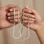 Couple Snake Chain Combo – Silver Finish