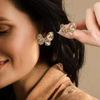 Majestic Butterfly Gold Earrings