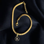 Personalized Charm Snake Anklet