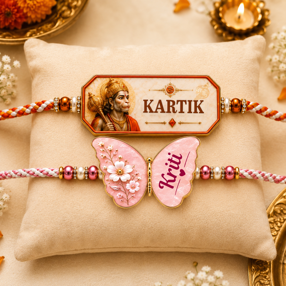 Personalized Name Hanuman Rakhi