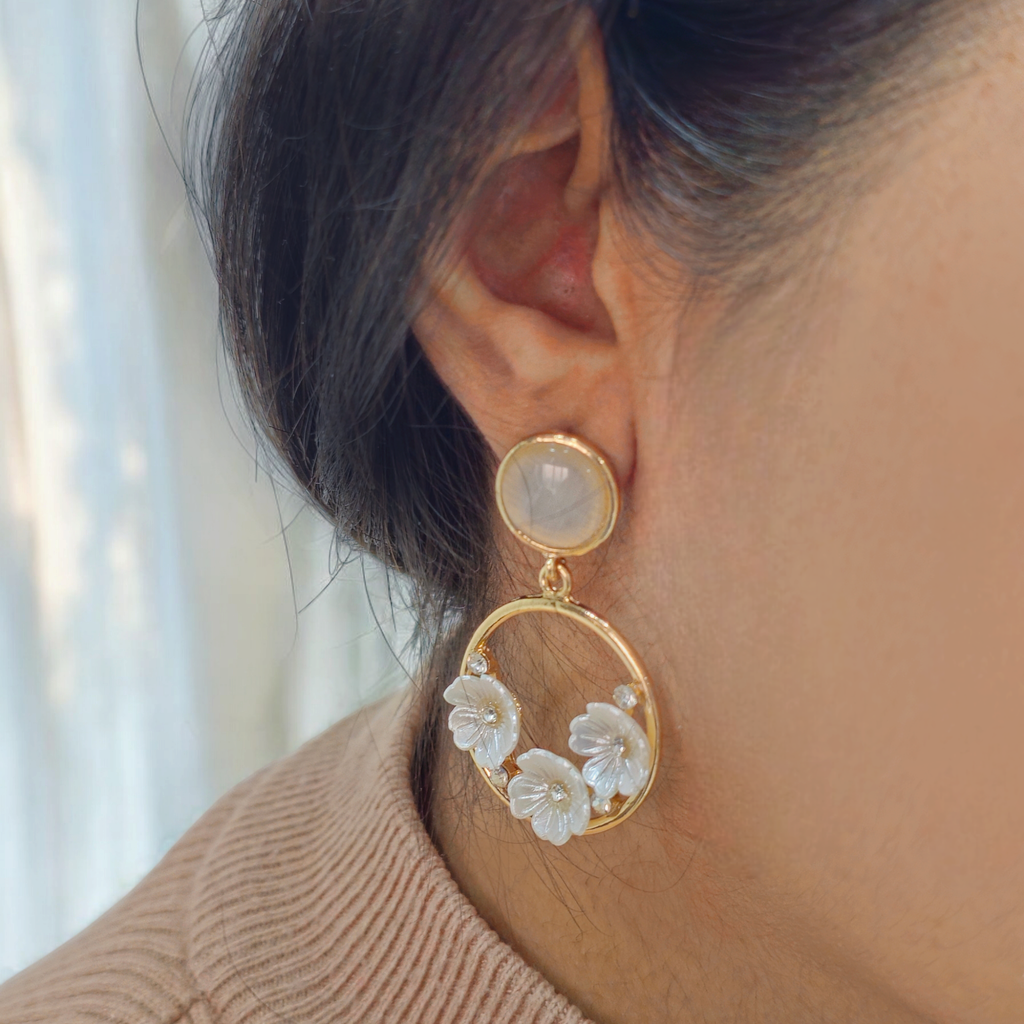 Moonlit Blossom Earrings