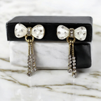 Golden Bow Cascade Earrings