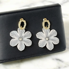 Frosted Blossom Elegance Earrings