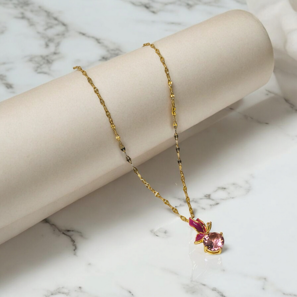 Elegant Set of 3 Pink Necklaces Combo for just ₹599