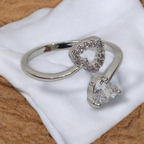 Heart's Embrace Diamond Ring