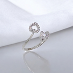 Heart's Embrace Diamond Ring