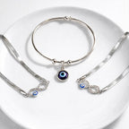 Infinity Evil Eye Snake Anklet - Free Evil Eye Cuff Bracelet
