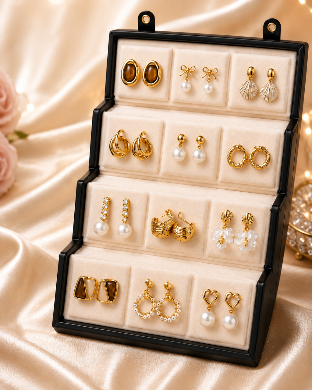 Luxury 12 pair earing set