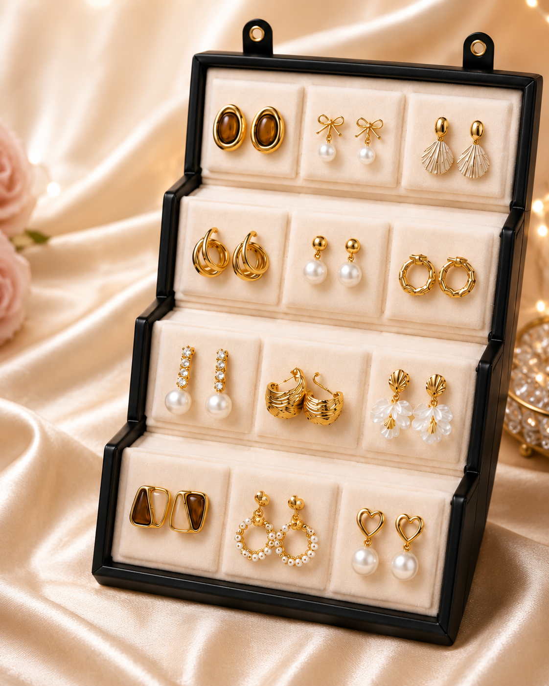 Luxury 12 pair earing set