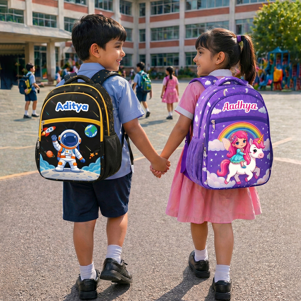 Personalized Kids Name School Bag